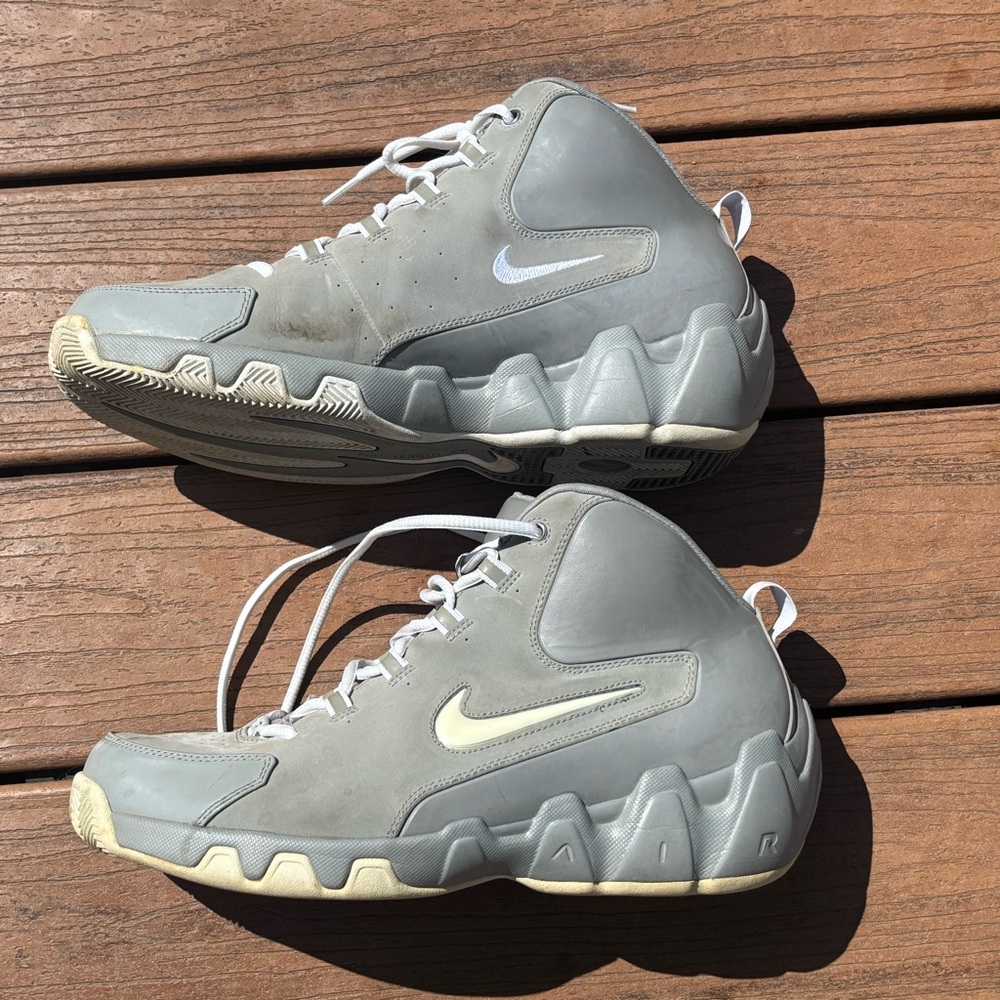Size 12 Nike Air Flight 2004 Mens Basketball Athletic Shoes Gray